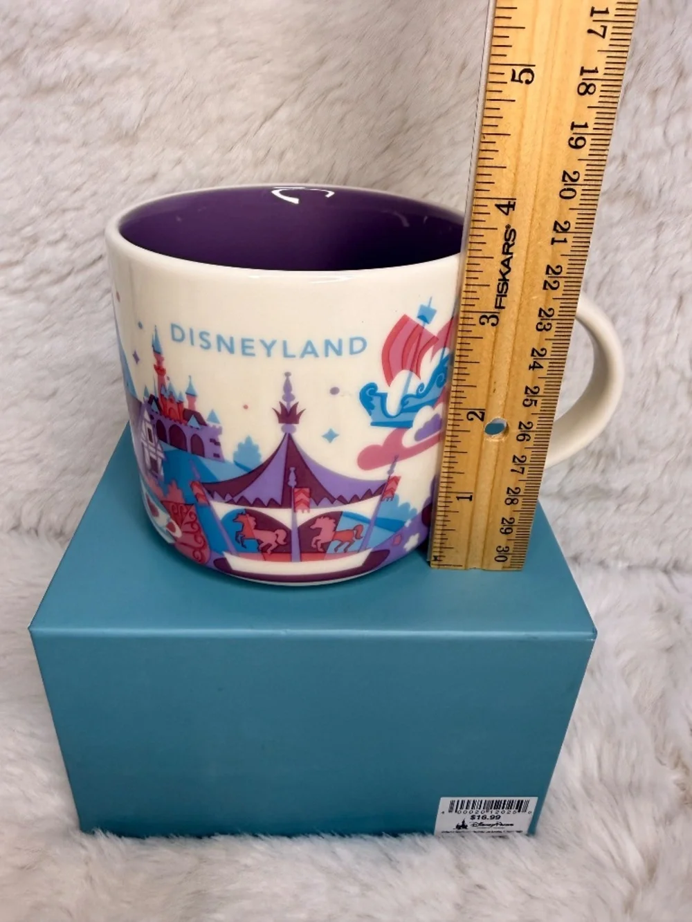 NIB Disney Parks Disneyland Fantasyland You Are Here V2 Starbucks 14oz Mug Rare